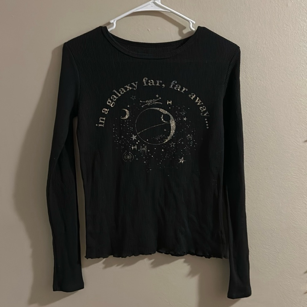 Star Wars black long sleeve top